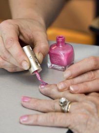 Manicures delight residents of home Image